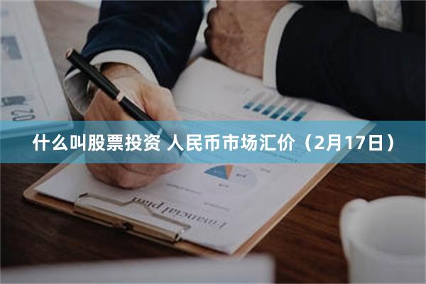 什么叫股票投资 人民币市场汇价（2月17日）