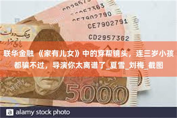 联华金融 《家有儿女》中的穿帮镜头，连三岁小孩都骗不过，导演你太离谱了_夏雪_刘梅_截图