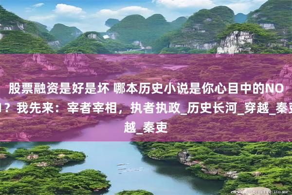 股票融资是好是坏 哪本历史小说是你心目中的NO.1？我先来：宰者宰相，执者执政_历史长河_穿越_秦吏