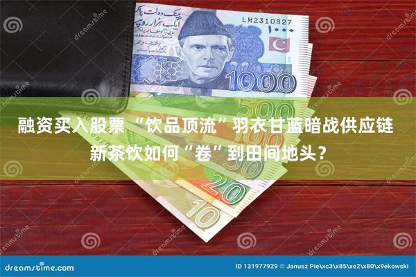 融资买入股票 “饮品顶流”羽衣甘蓝暗战供应链 新茶饮如何“卷”到田间地头？